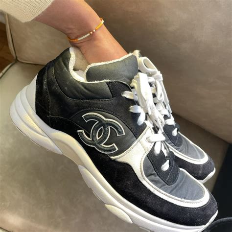 cheap chanel trainers|chanel trainers black and white.